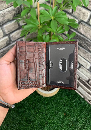 Derije Hakiki Deri Taba Croco Kartlık (T1057)