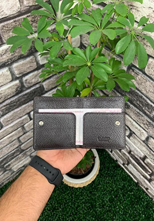 Derije Hakiki Deri Taba/Taba Patlı Tasarım Kartlık (T428)