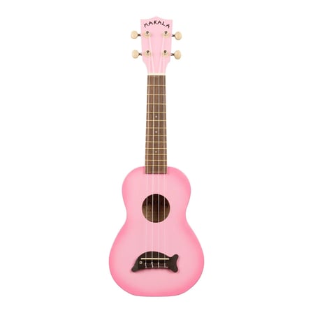 Kala Makala Dolphin Soprano Ukulele (Pink Burst)
