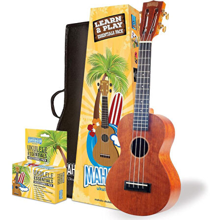 Mahalo MJ2TBRK Java Series Concert Ukulele Seti (Trans. Brown)