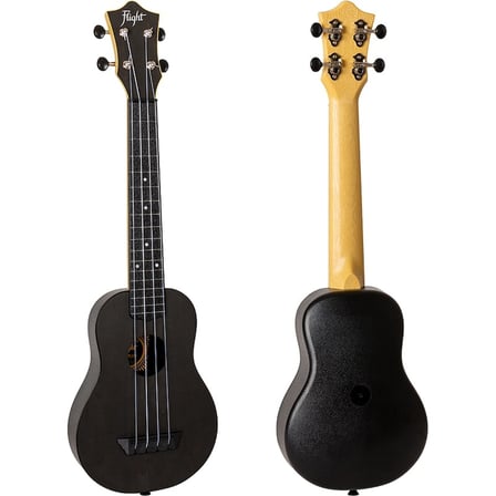 Flight TUSL35 Travel Concert Scale Soprano Ukulele (Siyah)