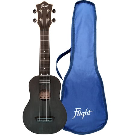 Flight TUS-35 Travel Soprano Ukulele (Siyah)