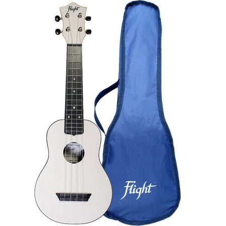 Flight TUS35 White Travel Soprano Ukulele (Beyaz)