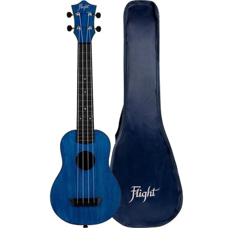 Flight TUSL35 Dark Blue Travel Concert Scale Soprano Ukulele