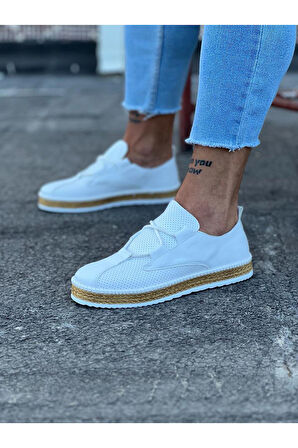 D-Beyaz Erkek Casual Ayakkabı-WG015