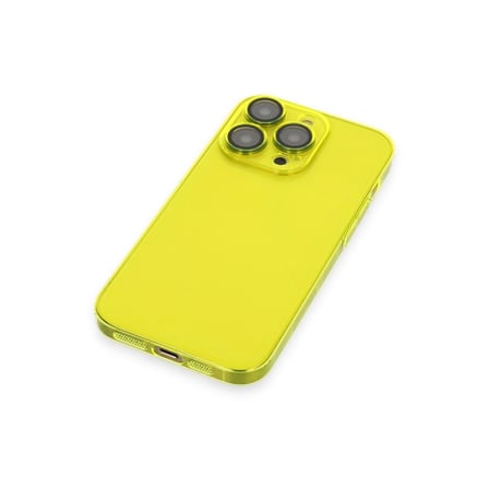 Apple İphone 13 Pro Kılıf Armada Lensli Kapak - Sarı