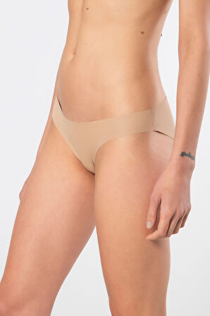 Türen Kadın Lazer Kesim Pamuklu Bikini Külot 907/Vizon