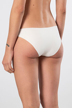 Türen Kadın Lazer Kesim Pamuklu Bikini Külot 907/Ekru