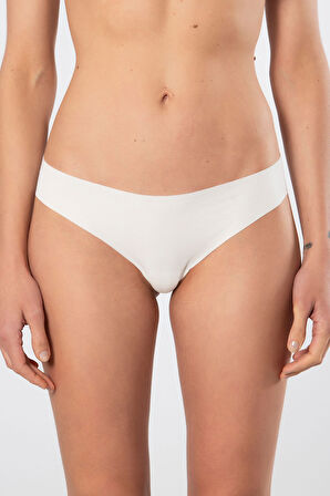 Türen Kadın Lazer Kesim Pamuklu Brazilian Külot 908/Ekru