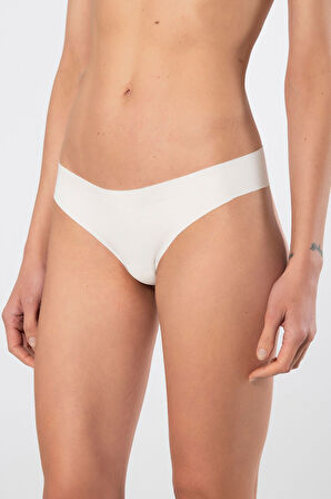 Türen Kadın Lazer Kesim Pamuklu Brazilian Külot 908/Ekru