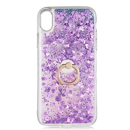 Gpack Apple İphone Xs Max Kılıf Milce Sulu Yüzüklü Silikon Arka Kapak