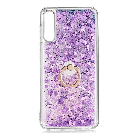 Gpack Samsung Galaxy A30S Kılıf Milce Sulu Yüzüklü Silikon Arka Kapak
