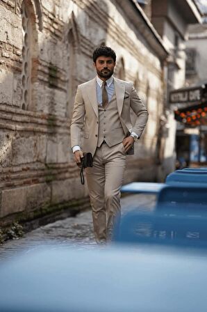 Guild 1042 Slim Fit Sivri Yaka Takım Elbise