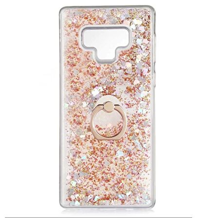 Gpack Samsung Galaxy Note 9 Kılıf Milce Sulu Yüzüklü Silikon Arka Kapak