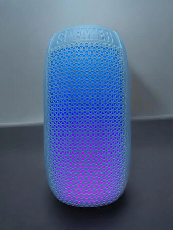  ProNorth RGB USB Destekli Kablosuz Bluetooth Bass Hoparlör Mavi