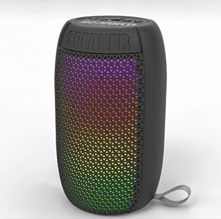  ProNorth RGB USB Destekli Kablosuz Bluetooth Bass Hoparlör Siyah
