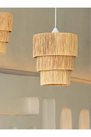 Myko Rafya Hasır Sarkıt Avize