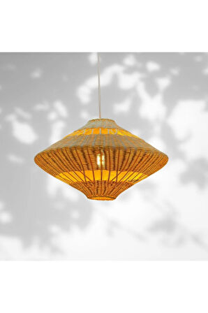 Andros Rattan Bambu Sarkıt Avize