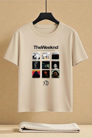 Unisex The Weeknd Baskılı Tasarım Tshirt