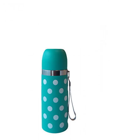 Sema Baby Puantiyeli Bebek Termosu 350 ml - Mavi