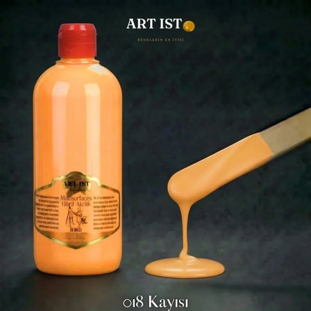 ART IST Geri Dönüşüm Su Bazlı Akrilik Boya 500 ml - 018 Kayısı