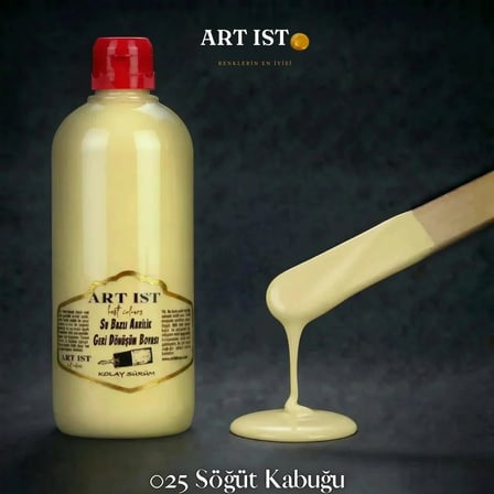 ART IST Geri Dönüşüm Su Bazlı Akrilik Boya 500 ml - 025 Söğüt Kabuğu