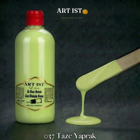 ART IST Geri Dönüşüm Su Bazlı Akrilik Boya 500 ml - 037 Taze Yaprak