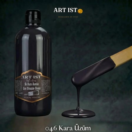 ART IST Geri Dönüşüm Su Bazlı Akrilik Boya 500 ml - 046 Kara Üzüm