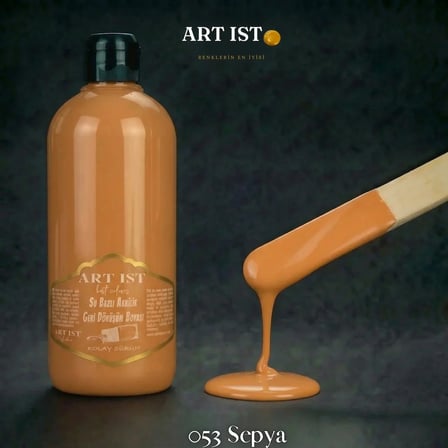 ART IST Geri Dönüşüm Su Bazlı Akrilik Boya 500 ml - 053 Sepya