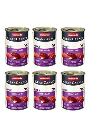 Animonda Gran Carno Sığır ve Kuzu Etli Köpek Konserve 400 Gr. X 6 Adet