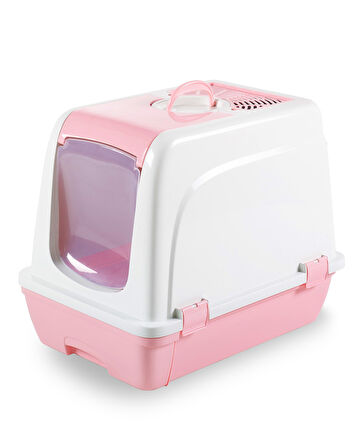 Orta Boy Çekmeceli Kapalı Kedi Tuvaleti Paspas ve Kürek Hediyeli