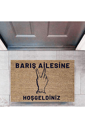 Kapı Önü Paspası Dekoratif Dijital Baskı Kişiye Özel P-2447