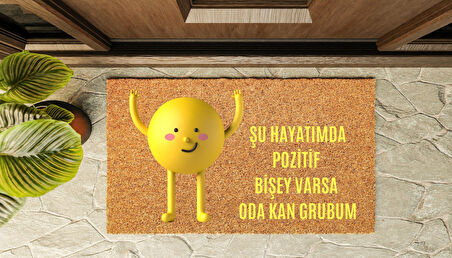 Kapı Önü Paspası Özel Tasarım Koko Model Pozitif PK-1582