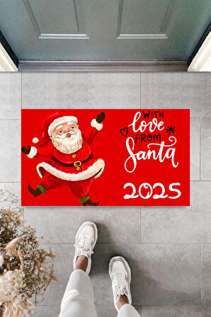 Kapı Önü Paspası Yeni Yıl 2025 Özel Tasarım Model 18