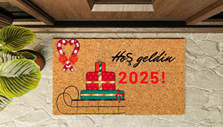 Kapı Önü Paspası Yeni Yıl 2025 Özel Tasarım Koko Model 149