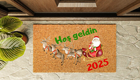 Kapı Önü Paspası Yeni Yıl 2025 Özel Tasarım Koko Model 156