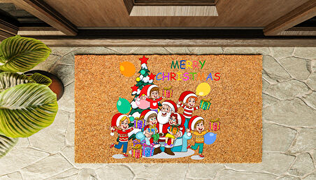 Kapı Önü Paspası Yeni Yıl 2025 Özel Tasarım Koko Model 191