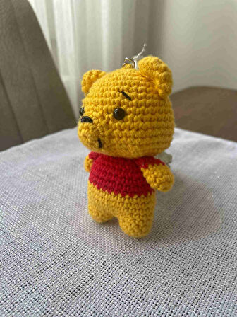 Amigurumi Anahtarlık  El Yapımı Pooh 8 cm