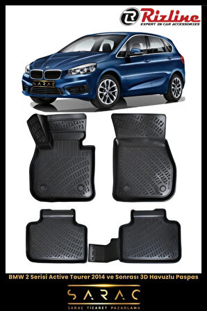 Rizline BMW 2 Serisi F45 Active Tourer 2015 Model 3D Havuzlu Paspas