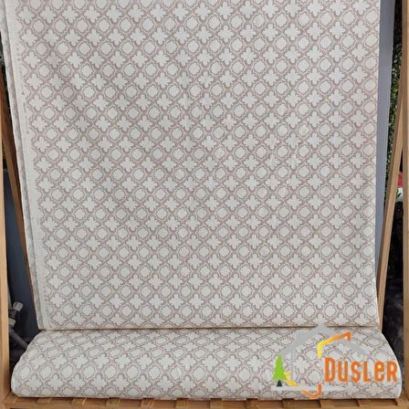 Bej Sade Desenli Su ve Leke İtici Panama Keteni Küçükçalık Premier Duck Kumaş Bezi 100x180