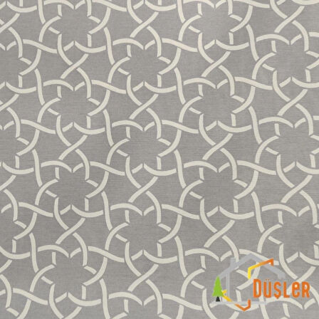 Gri Sade Desenli Su ve Leke İtici Panama Keteni Küçükçalık Premier Duck Kumaş Bezi 100x180