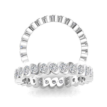 0,75 Karat Pırlanta Tamtur Yüzük