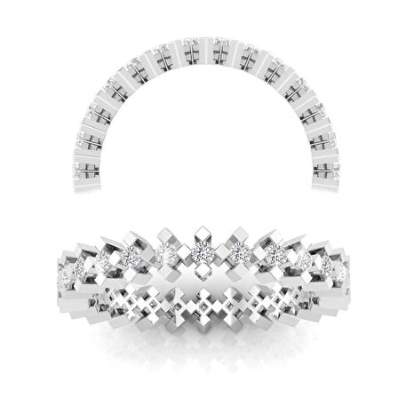 0,35 Karat Pırlanta Tamtur Yüzük