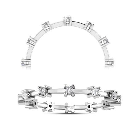 0,15 Karat Pırlanta Tamtur Yüzük