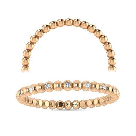 0,08 Karat Pırlanta Tamtur Yüzük