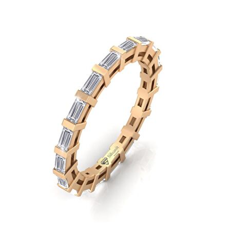 0,80 Karat Tamtur Baget Yüzük