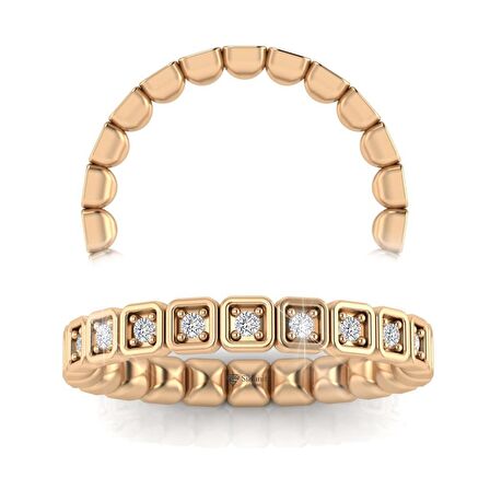 0,20 Karat Pırlanta Tamtur Yüzük