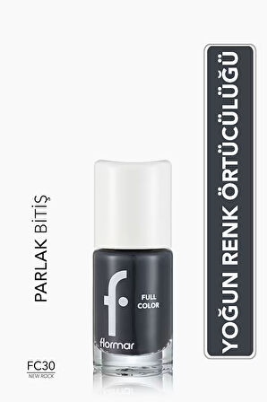 Yoğun Pigmentli Parlak Oje-full Color Nail Enamel-fc30 New Rock-8690604310661