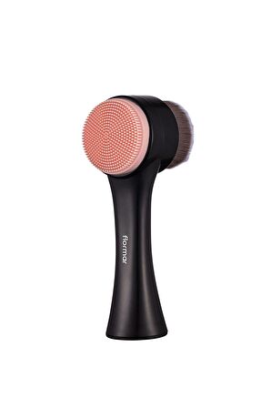 Flormar Ergonomik Saplı İkili Yüz Temizleme Fırçası - Face Cleansing Brush - 024 - 8690604597895