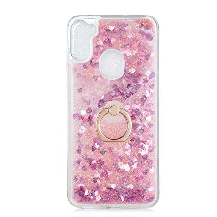 Gpack Samsung Galaxy A11 Kılıf Milce Sulu Yüzüklü Silikon Arka Kapak